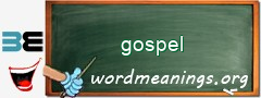WordMeaning blackboard for gospel
